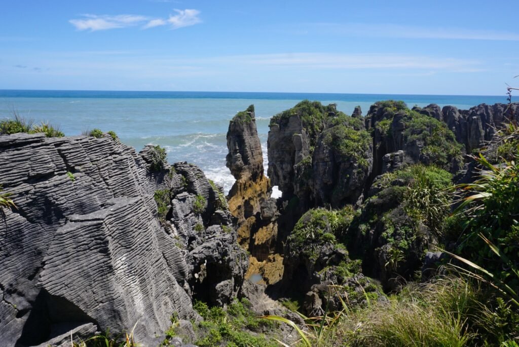 Une photo des Pancake Rocks à Punakaiki